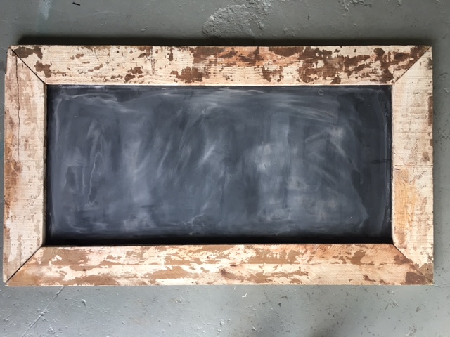 BLACKBOARD, Large in Rustic Frame - 70cm x 1.5m